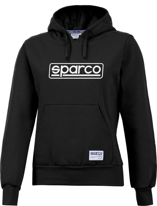 Sparco FRAME Hoodie - Comfortabele en Stijlvolle Hoodie voor Dames - L - Zwart van Sparco