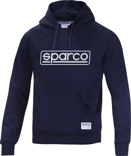 Sparco FRAME Hoodie - Comfortabele en Stijlvolle Hoodie voor Heren - XXL - Marineblauw van Sparco