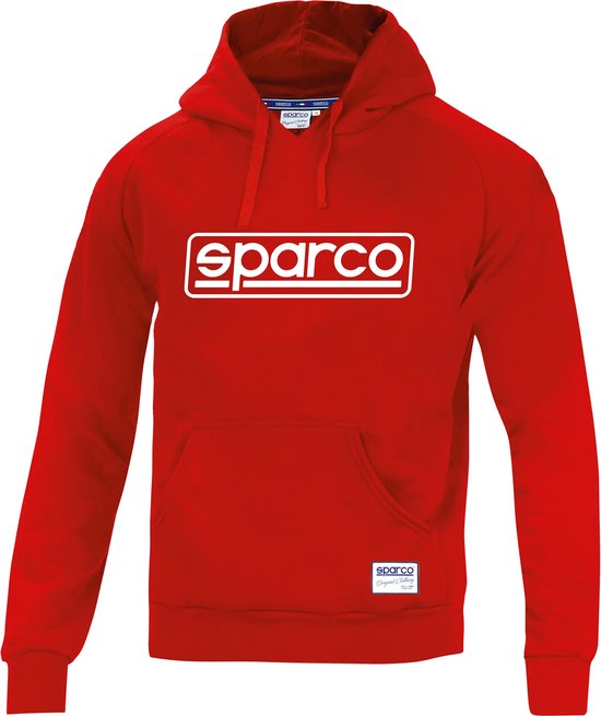 Sparco FRAME Hoodie - Comfortabele en Stijlvolle Hoodie voor Heren - XXL - Rood van Sparco