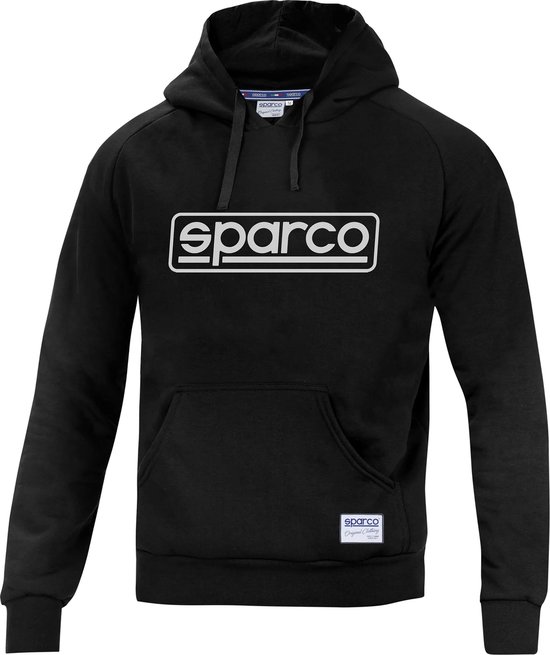 Sparco FRAME Hoodie - Comfortabele en Stijlvolle Hoodie voor Heren - XXL - Zwart van Sparco