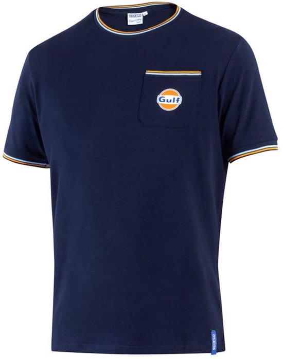 Sparco GULF T-Shirt met borstzak | marineblauw / 2xl | T-Shirt | BML0005S0N022XL van Sparco