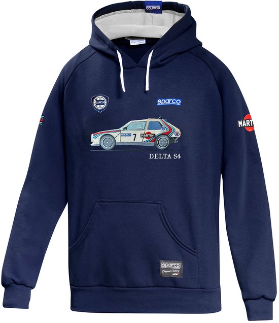 Sparco Hoodie Martini Racing Lancia S4 - Marineblauw van Sparco