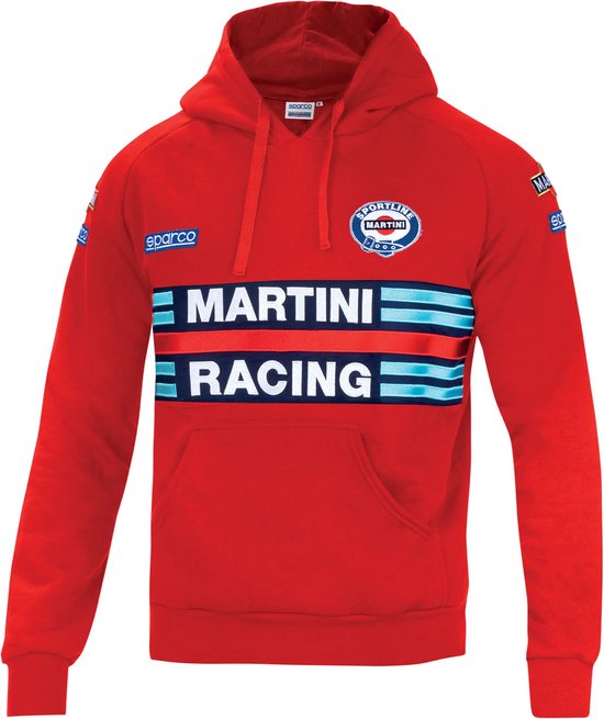 Sparco Hoodie Martini Racing Replica - rood / l