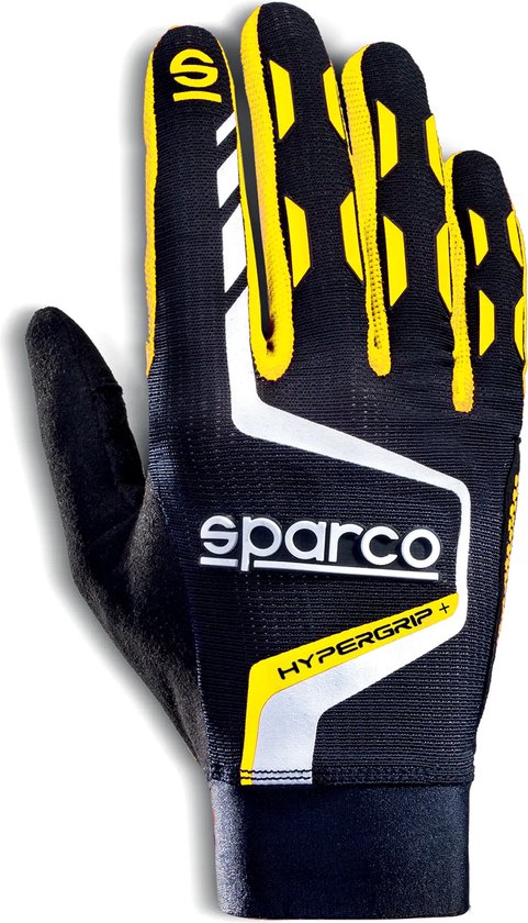 Sparco HYPERGRIP+ Geel - Premium gaming handschoenen met verbeterde pasvorm, gripzones en touchscreen-functie - Geel - Maat - 10 van Sparco