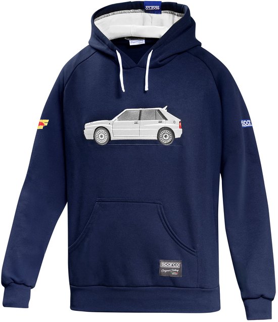 Sparco Lancia HF Delta Hoodie - Multicolor — Marineblauw