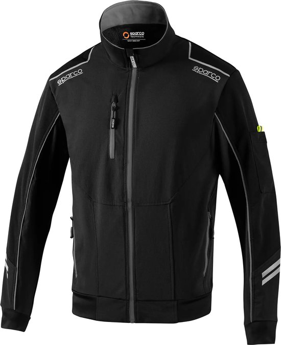 Sparco Light-Shell Jas Tech Austin Softshell Jas - Zwart — Grijs — XXL van Sparco