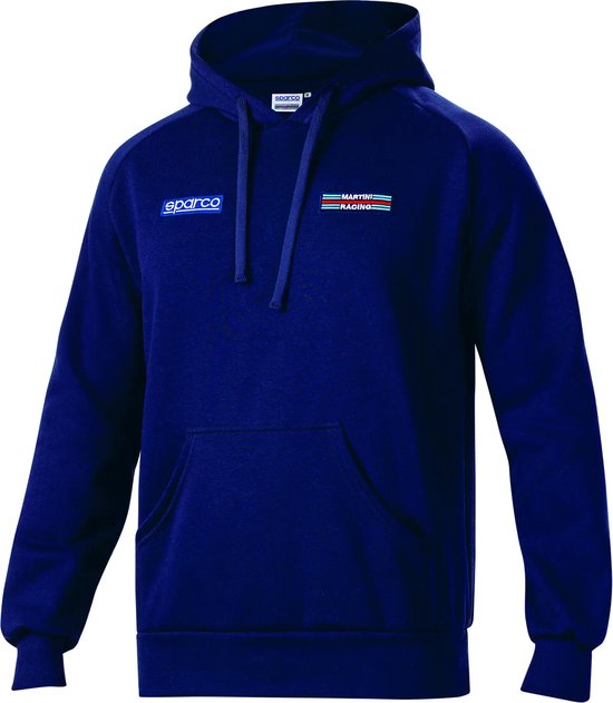 Sparco Martini Racing Big Stripes Hoodie Heren & Dames - Racing Hoodie - Marineblauw - Maat L van Sparco