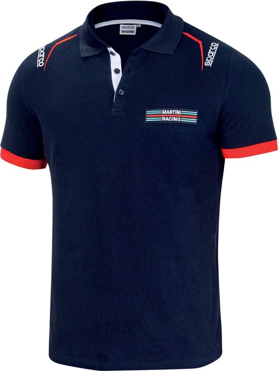 Sparco Martini Racing Polo - Maat XL - Marineblauw - Formule 1 van Sparco