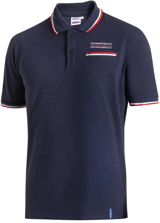 Sparco Martini Racing Polo met borstzak - wit / L van Merkloos