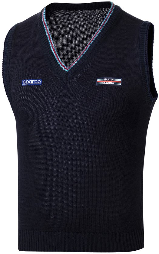 Sparco Martini Racing Vest Katoen Bodywarmer - Zwart - Marineblauw - XS van Sparco