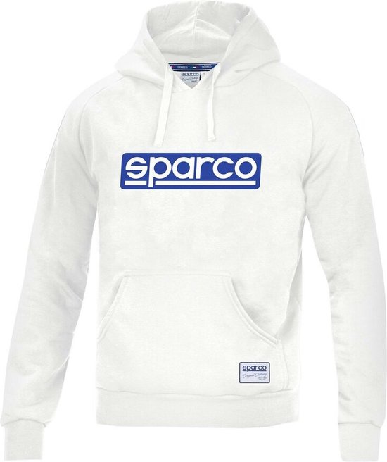 Sparco ORIGINAL Hoodie - Hoodie met Sparco logo - Wit - Hoodie maat M van Sparco