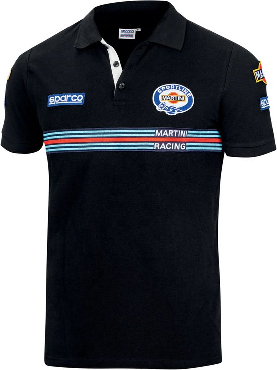 Sparco Polo Martini Racing Replica - zwart / m van Sparco