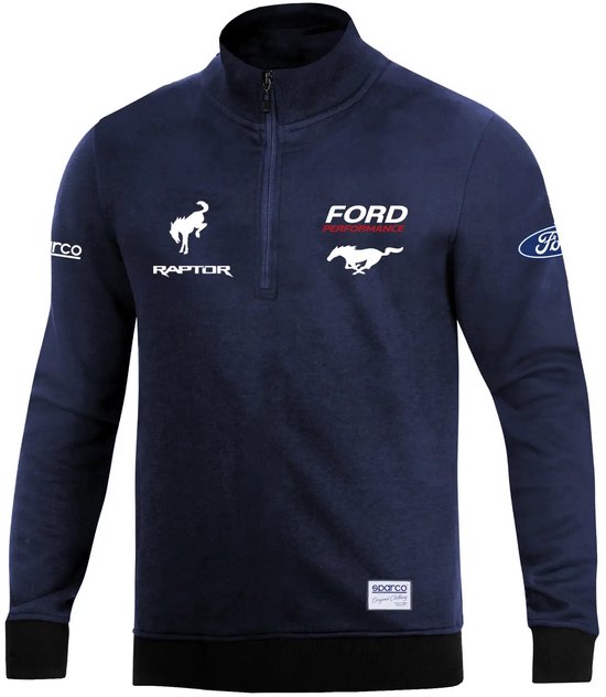 Sparco - Sparco Ford Performance Half Zip Sweatshirt - marineblauw / xl van Sparco