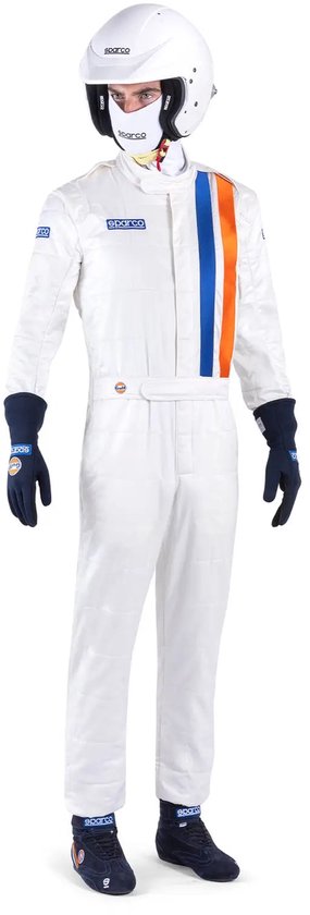 Sparco - Sparco GULF Racing Suit - wit / 52 van Sparco