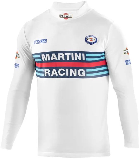 Sparco Sportshirt Longsleeve Martini Racing - wit / s - T-Shirt - 002206MRBI1S van Sparco