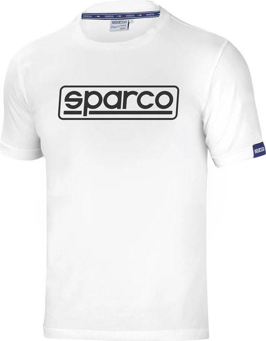 Sparco T-Shirt FRAME - Wit - T-shirt maat XL van Sparco