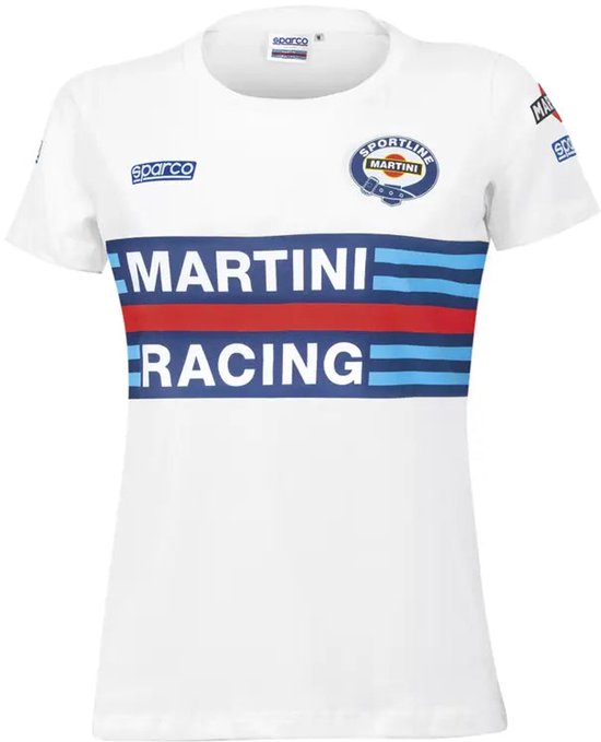 Sparco T-Shirt Lady Martini Racing - wit / l - T-Shirt - 01398MRBI3L van Sparco