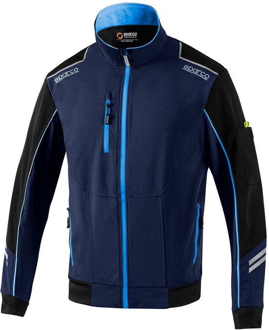 Sparco Tech Austin Light-Shell Jas - Blauw - Maat XS van Sparco