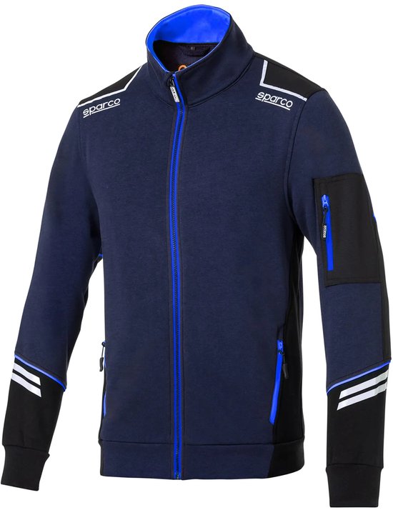 Sparco Tech Sweatshirt met rits | zwart-grijs / m | Vests | 02429NRGS2M van Sparco