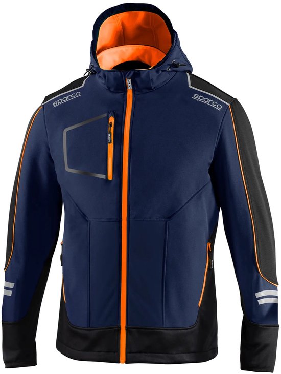 Sparco Tech York Softshell Jas - Zwart - Groen - XS van Sparco