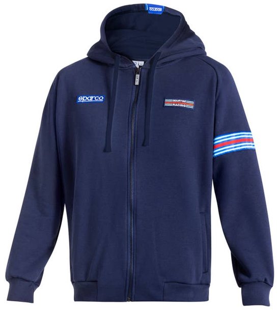 Sparco Vest met Capuchon Martini Racing - blauw / l - Vest - BMF0013D0N0200L van Sparco