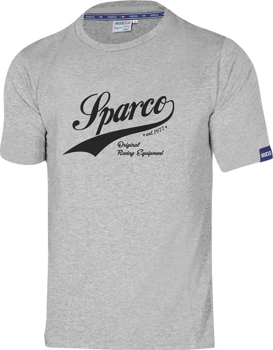 Sparco VINTAGE T-Shirt - Stijl en comfort voor de motorsportliefhebber - L - Grijs van Sparco