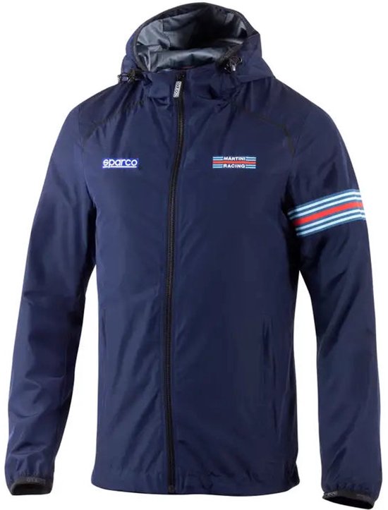 Sparco Windbreaker Jas Martini Racing | marineblauw / l | Windbreaker | BMJ0013D0N0200L van Sparco