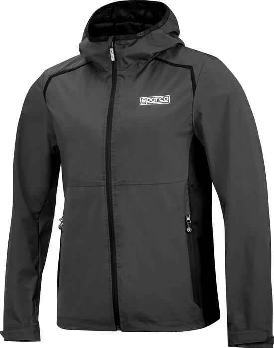 Sparco Windbreaker - Waterdichte en Winddichte Jas - M - Grijs/Zwart van Sparco