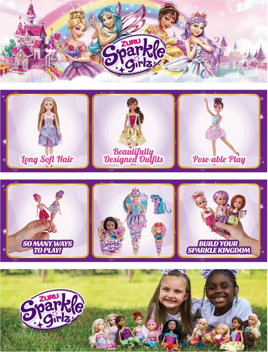 Sparkle Girlz Winter Princess Cone Doll van ZURU van Spark