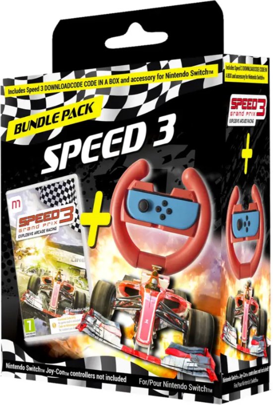 Speed 3: Grand Prix Explosive Arcade Racing bundel - code in a box Nintendo Switch van Mindscape