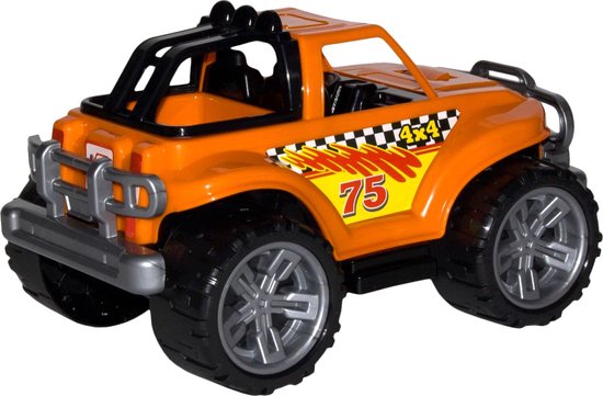 Speelgoed Auto 4 x 4 - Oranje - 35 cm van Bildo
