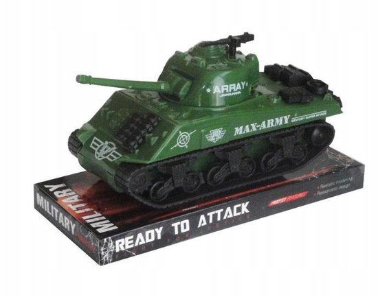 Speelgoed Tank 200x110 mm - Groen Kunststof - Vanaf 3 jaar van Toi-Toys.