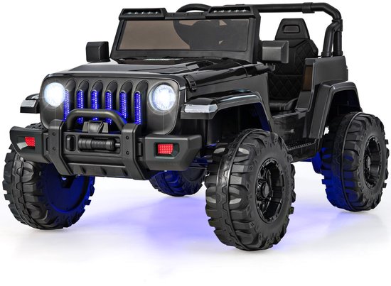 Speelgoedvoertuig | Kindertruck Elektrisch Voertuig met Hoge/Lage Snelheid Speelgoedvoertuig op Batterijen met 2 Zitplaatsen 2,4G Afstandsbediening van Merkloos