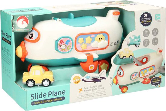 Speelset Passagiers Vliegtuig met Voertuigen van Merkloos