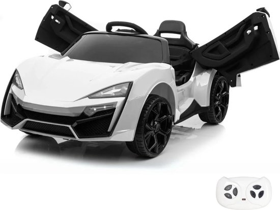 Spider Elektrische Kinderauto - 12V accu - 1 tot 6 jaar - Wit van Buddy Toys
