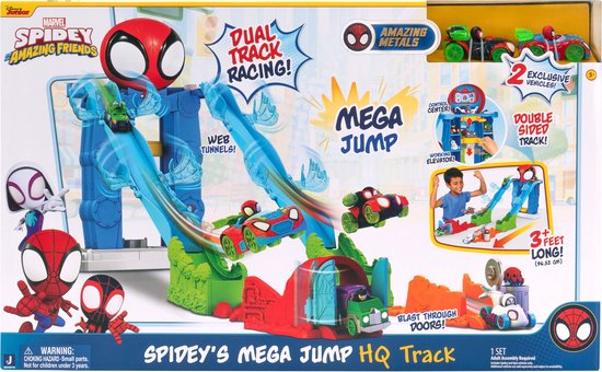 Spidey and His Amazing Friends Spidey's Mega Jump HQ Track Set van Marvel