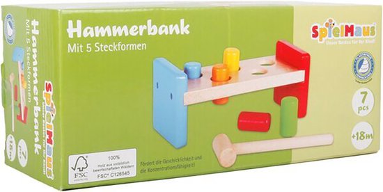 SpielMaus Hamerbank, 7-delig - 41606100 van SpielMaus