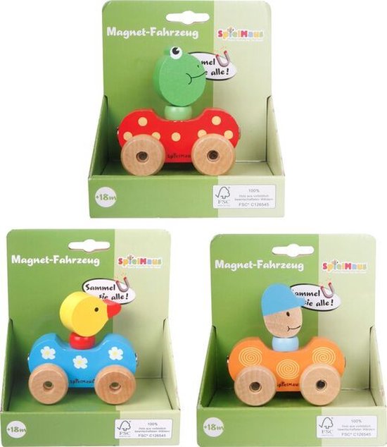 SpielMaus Magnetische auto – 42804959 | 3 versies van SpielMaus