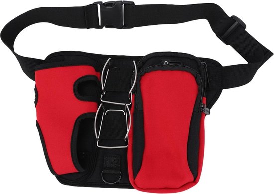 Sport heuptasje - Riemtasje buiten - Outdoor activiteiten - Scheurbestendig nylon - 68x21cm - Rood