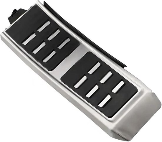Sport Pedaal Set - Auto Pedaalhoezen - Verbeteren Rijcomfort - Antislip Rubber - Rest Pedal - Zilver