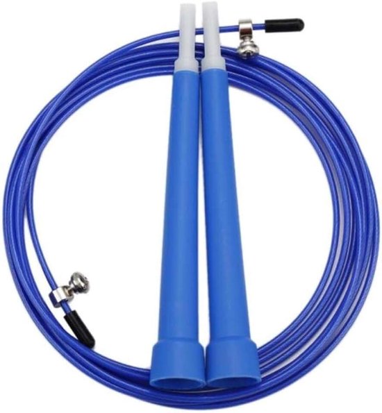Springtouw, Professioneel Springtouw 5 Kleuren Fitness Springtouw Ultra-Speed Touw Stalen Springtouw Voor Boksen Mma Training Equip, Gym Apparatuur, 4 Blauw