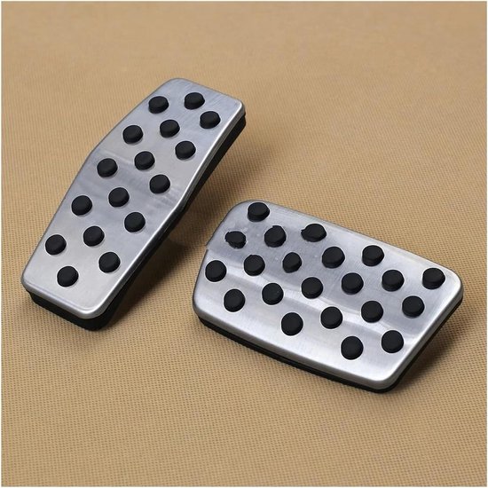 Stalen Rempedaal Afdekking - Auto Pedalen - Verbeterde Rijveiligheid - Antislip Oppervlak - 300 g - One Color