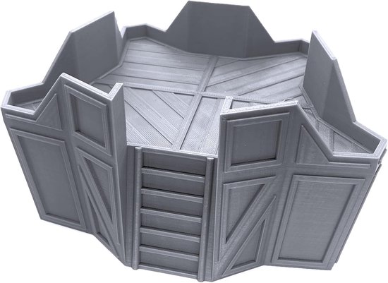 Ster Torentje, Terreinlandschap voor Tafelblad 28mm Miniaturen Wargame, 3D Gedrukt en Overschilderbaar