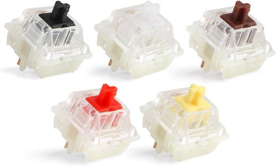 Stille Mechanische Toetsenbord Switches 5-Pin voor Custom DIY Gaming Toetsenborden
