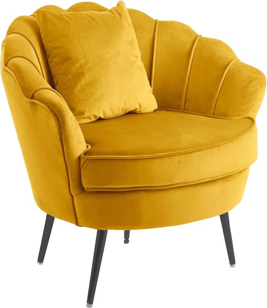 Stoel 1-persoons - gouden bekleding - elegante uitstraling - eenvoudig te monteren - ShopVlot