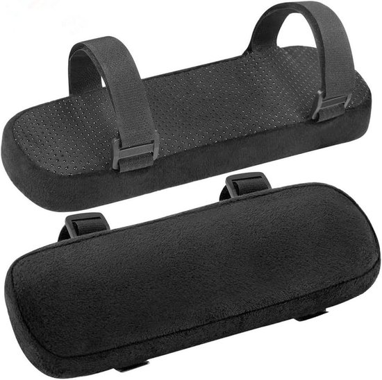 Stoel armleuning - met traagschuim armleuningen - kussen voor gamestoel - armsteun voor ellebogen en onderarmen - drukontlasting - 2 stuks van Merkloos