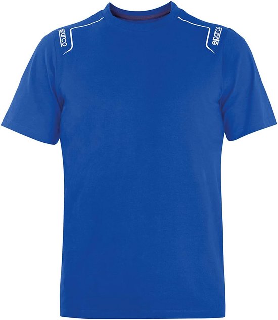 Stretch Katoenen T-shirt Lichtblauw voor Heren van Merkloos