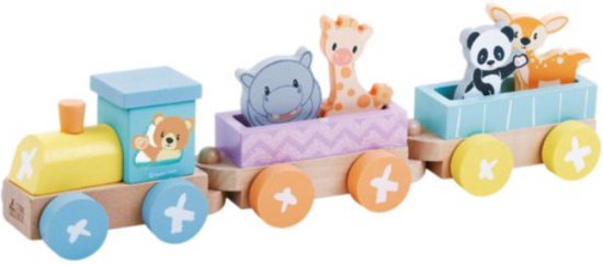 Studio Circus - Houten Speeltrein - Dierentrein van Studio Circus