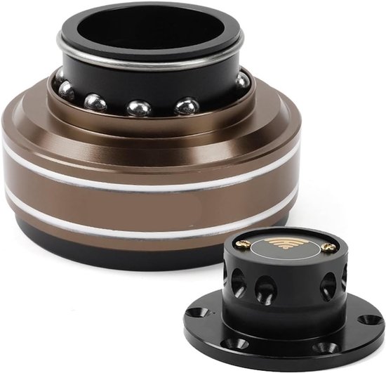 Stuurnaaf Adapter - Quick Release - Racen Simulator - Universele Compatibiliteit - 70 mm 6 Gaten - Bruin
