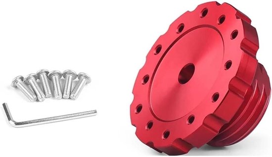 Stuurnaaf Adapter - Stuurwiel Verlenger - Betere Controle - Aluminium Legering - 75mm - Rood